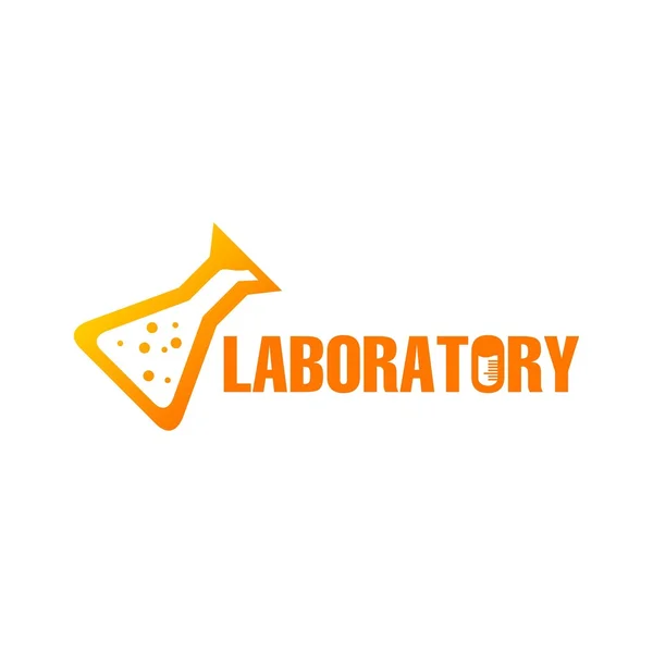 Laboratoriet logotyp mall — Stock vektor