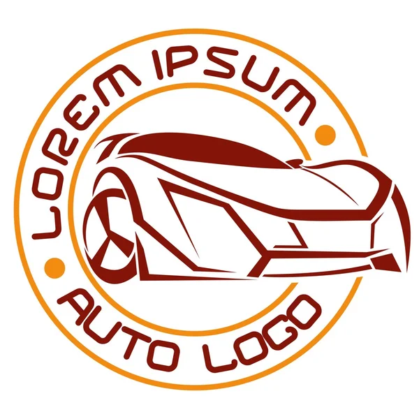 Automobilový auto Logo Telmplate — Stockový vektor