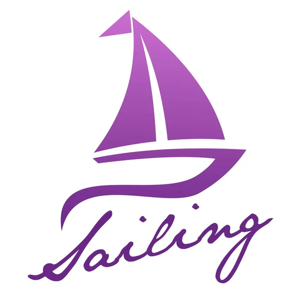 Szablon Logo łódź — Wektor stockowy