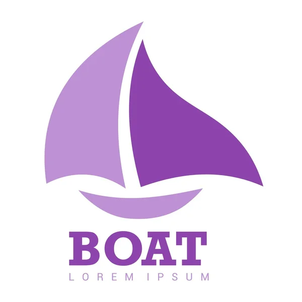 Boat Logo Template — Stock Vector