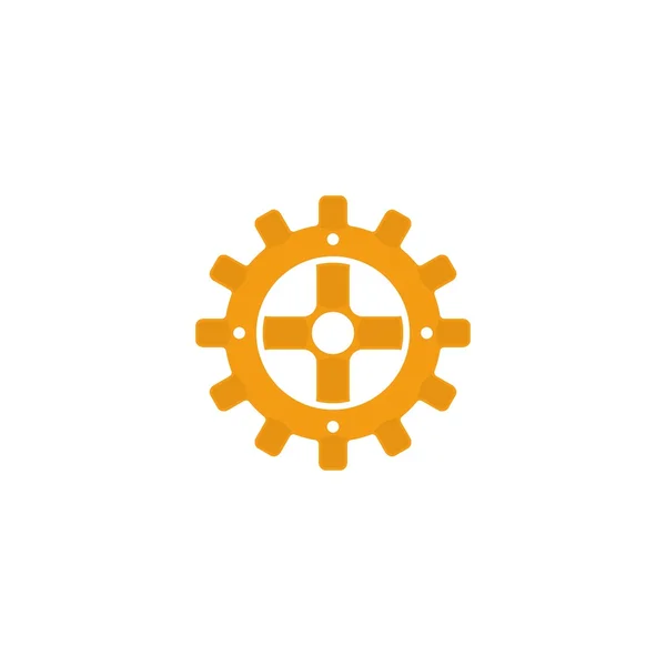Mechanical Gear Logo Template — Stock Vector