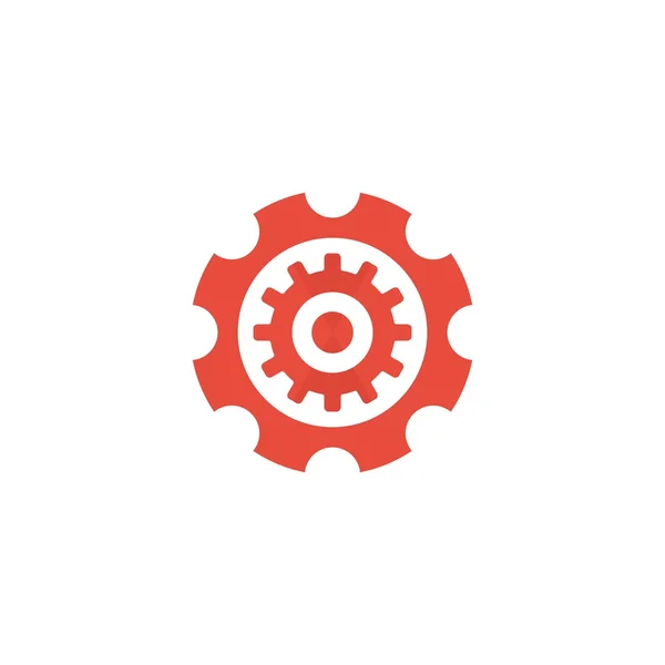 Plantilla de logotipo de engranaje mecánico — Archivo Imágenes Vectoriales
