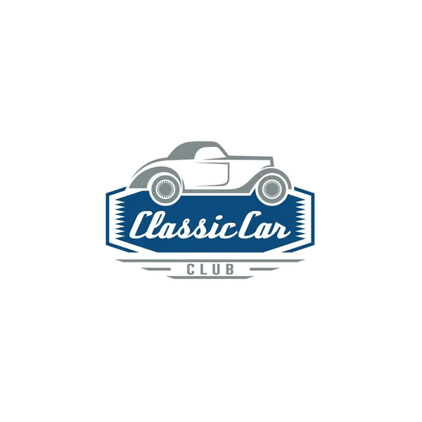 Araba klasik logosu — Stok Vektör