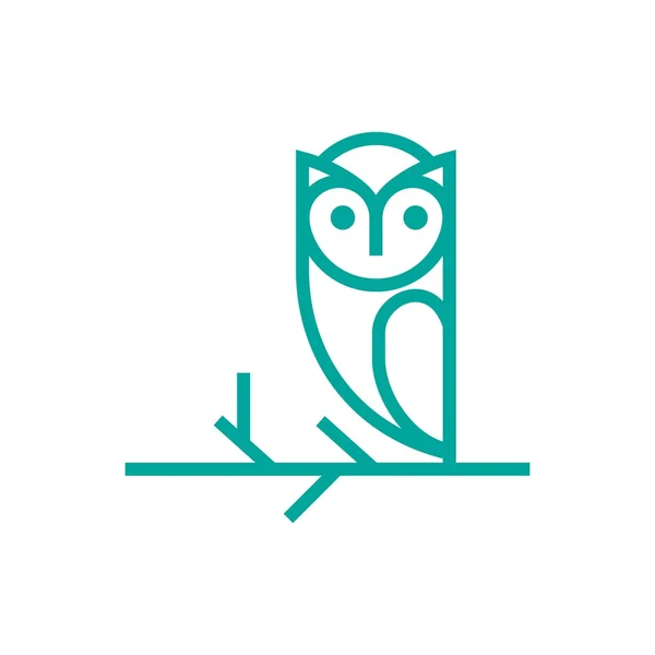 Modèle de logo de hibou — Image vectorielle