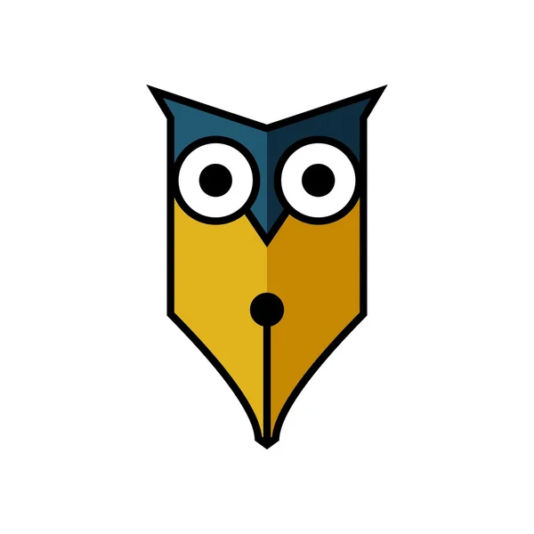 Modelo de logotipo coruja — Vetor de Stock
