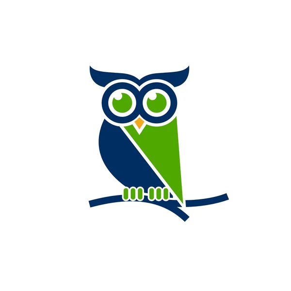 Modèle de logo de hibou — Image vectorielle