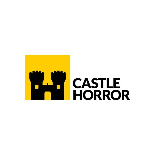 Шаблон логотип замок — стоковий вектор