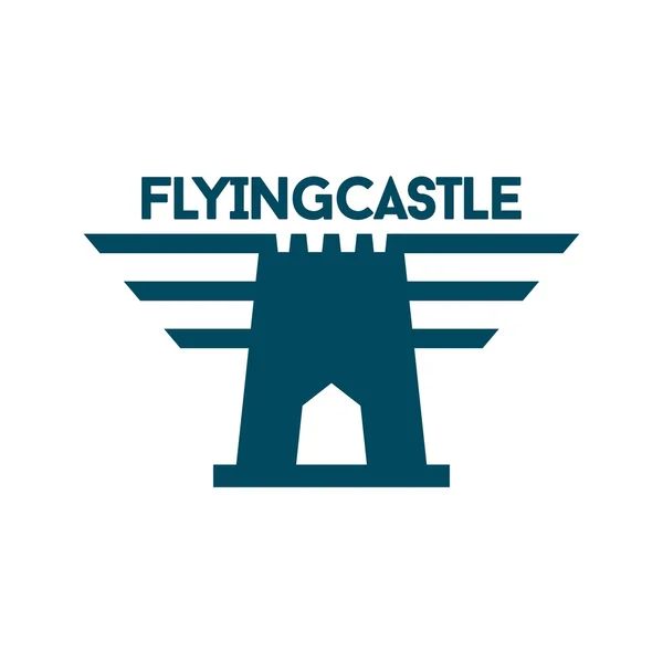 城のロゴのテンプレート — ストックベクタ