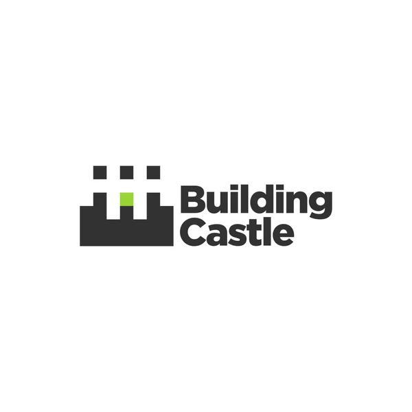 Plantilla de logotipo del castillo — Vector de stock