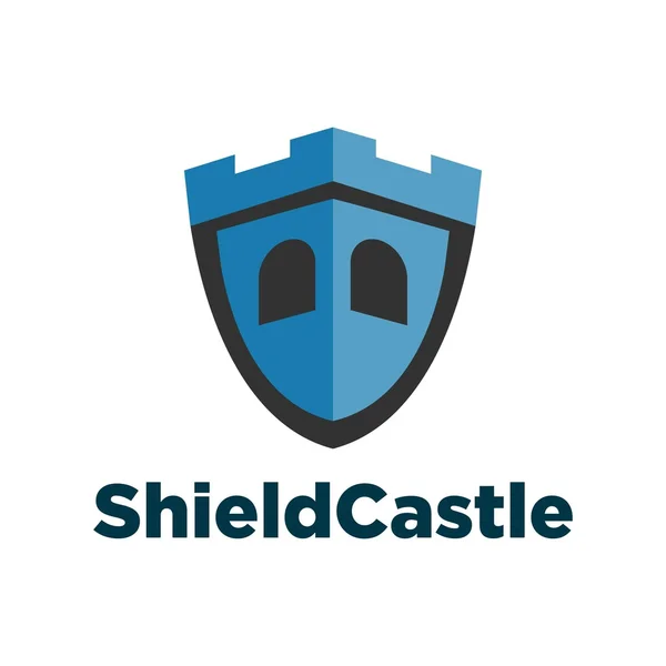 Castle logotyp mall — Stock vektor