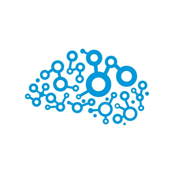 Πρότυπο λογότυπο του εγκεφάλου — Διανυσματικό Αρχείο