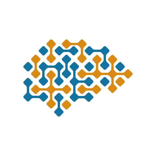 Mozku Logo šablona — Stockový vektor