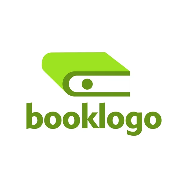 Livro logotipo modelo —  Vetores de Stock