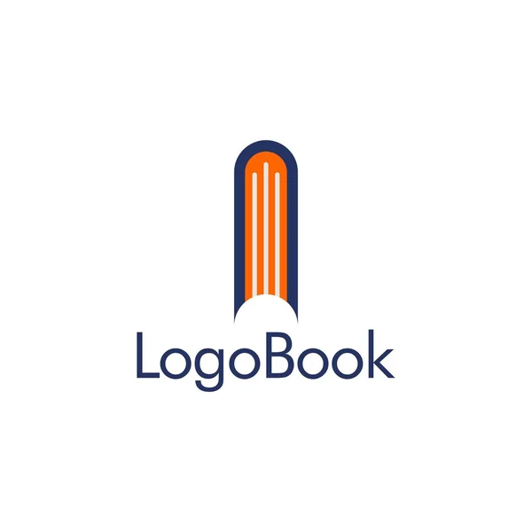 Livro logotipo modelo — Vetor de Stock
