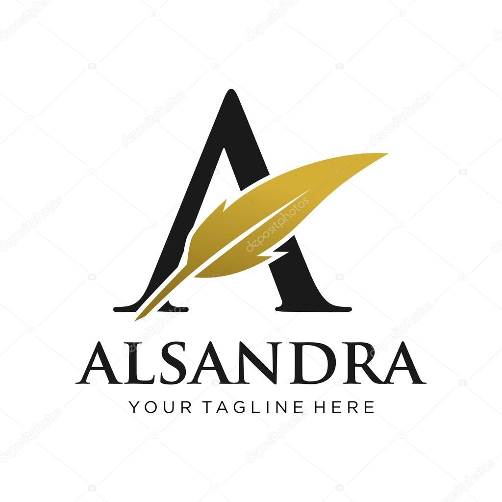 Feather Logo Template