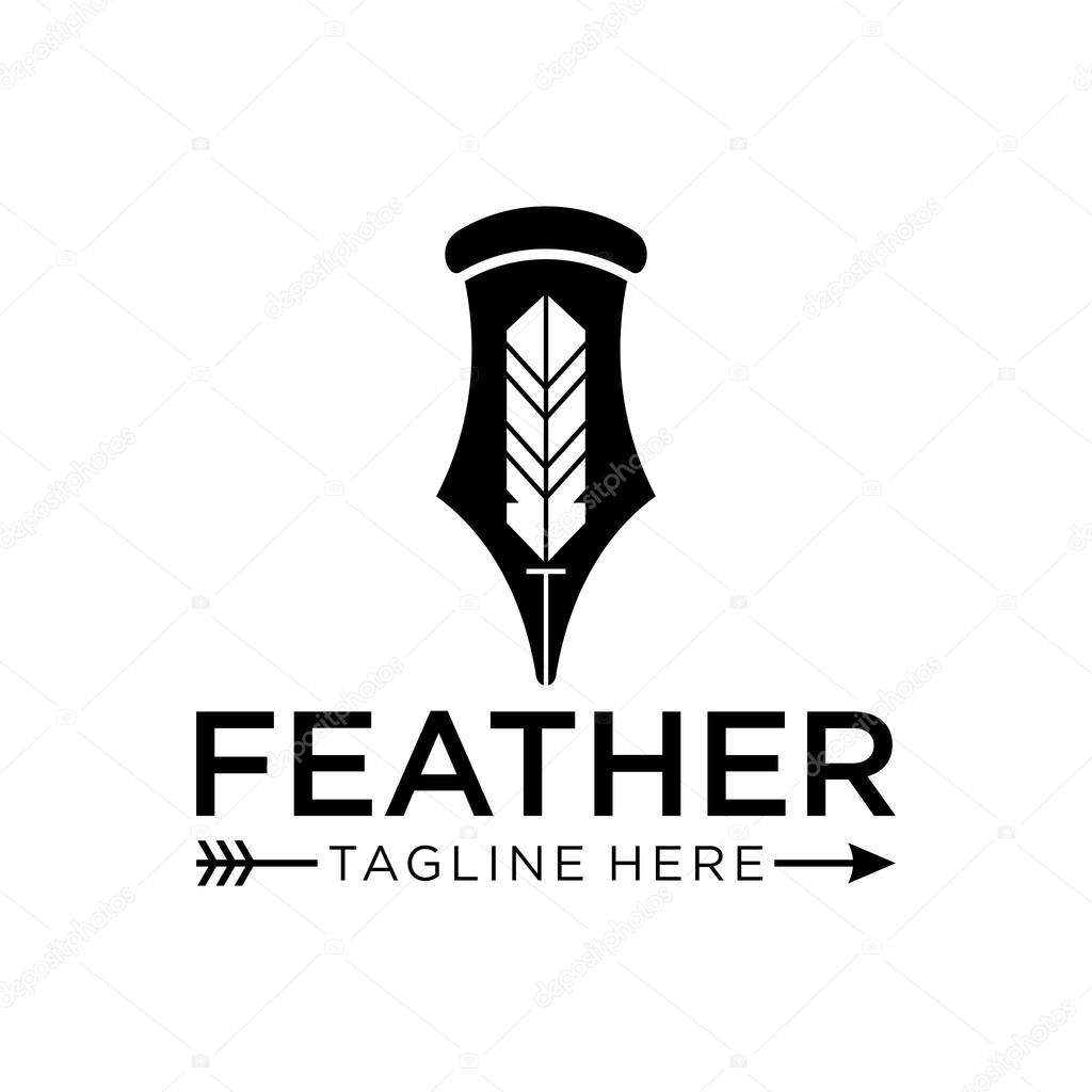 Feather Logo Template