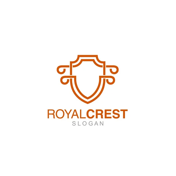 Crest logotyp mall — Stock vektor