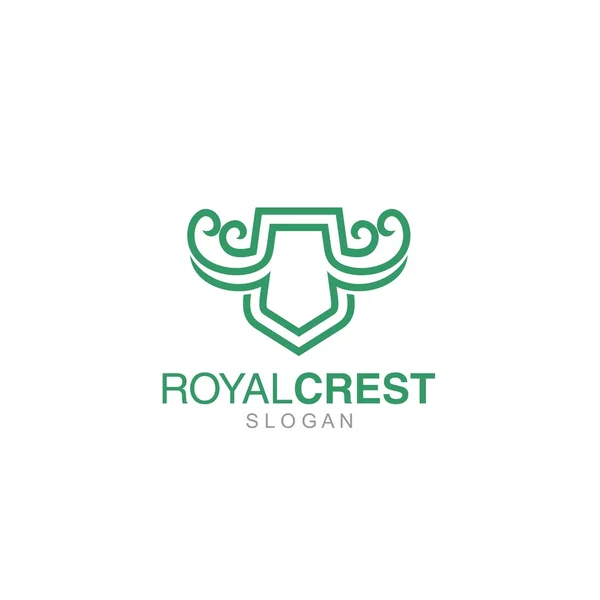 Crest logotyp mall — Stock vektor
