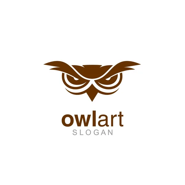 Modèle de logo de hibou — Image vectorielle