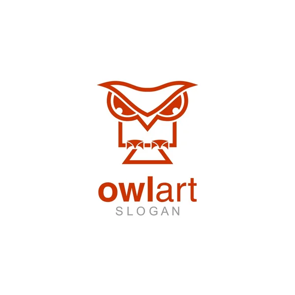 Szablon Logo sowa — Wektor stockowy