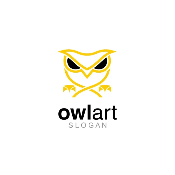 Owl Logo Template — Stock Vector