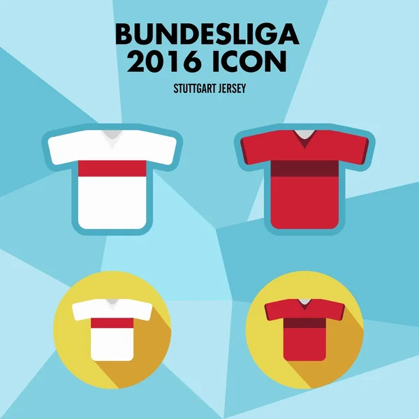 Bundesliga futbol kulübü simgesi — Stok Vektör