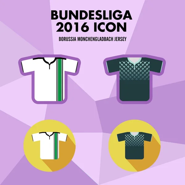 Bundesliga futbol kulübü simgesi — Stok Vektör