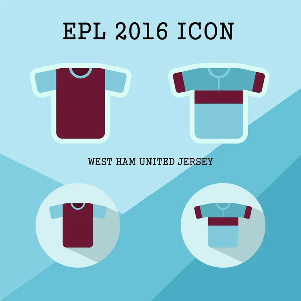 Icône du club de football EPL — Image vectorielle