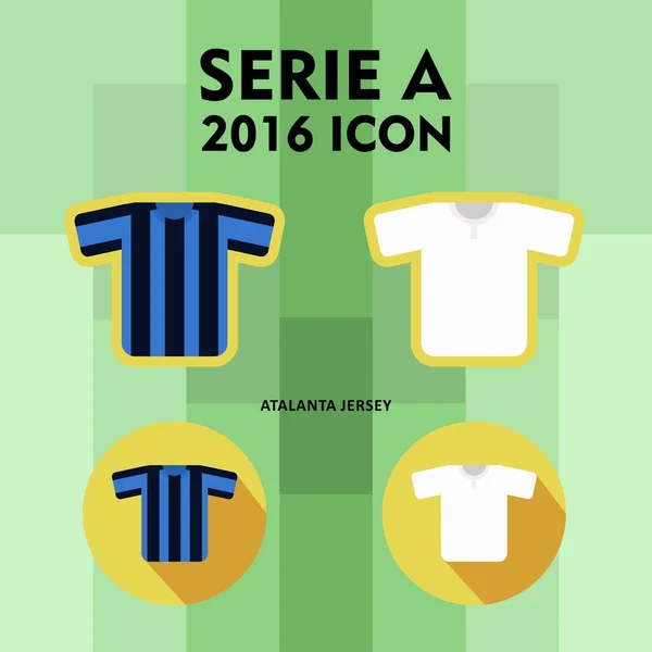 Serie A futbol kulübü simgesi — Stok Vektör