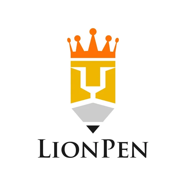 Plantilla de logotipo León — Vector de stock