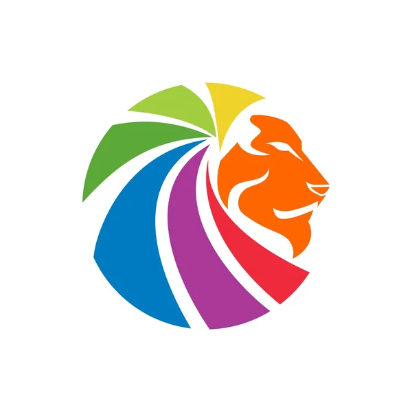 Modèle de logo de lion — Image vectorielle