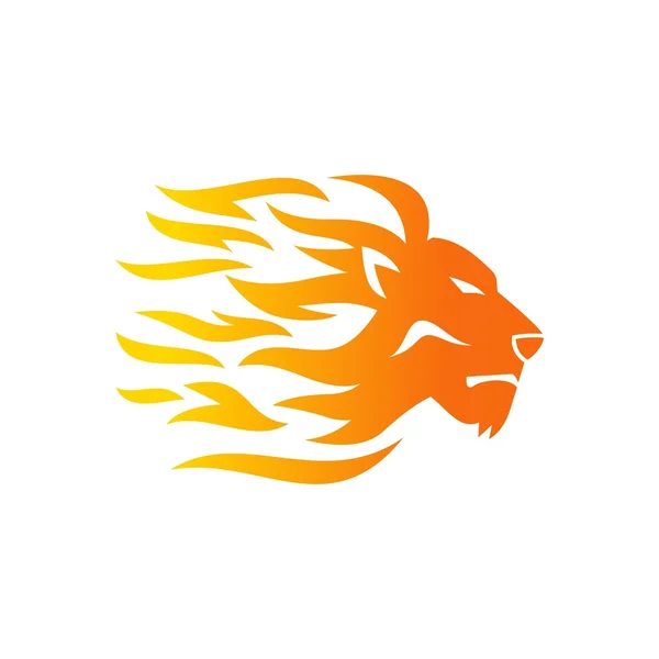 Oroszlán logó sablon — Stock Vector