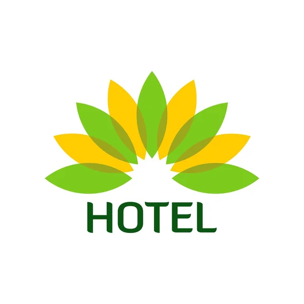 Modelo do logotipo do hotel — Vetor de Stock