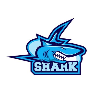 köpekbalığı logo şablonu