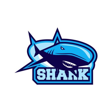 köpekbalığı logo şablonu
