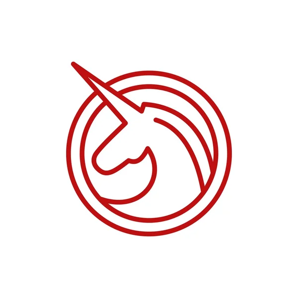 Modelo do logotipo do cavalo — Vetor de Stock