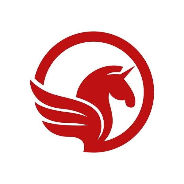 Ló logó sablon — Stock Vector