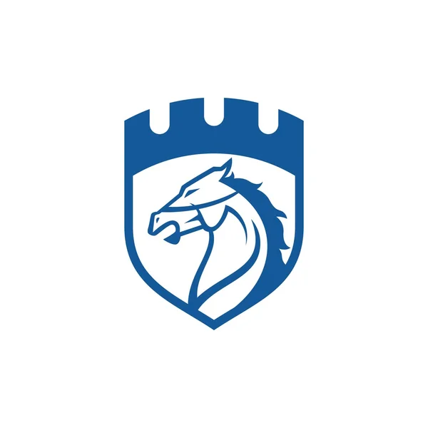 Modelo do logotipo do cavalo — Vetor de Stock