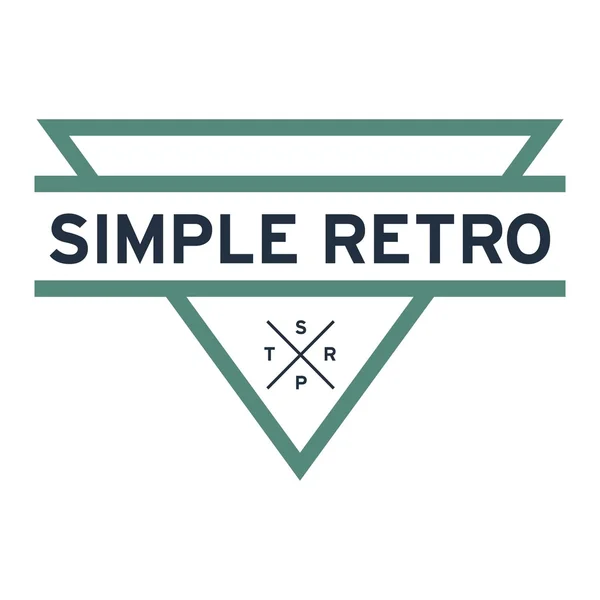 Proste Logo Retro szablon — Wektor stockowy