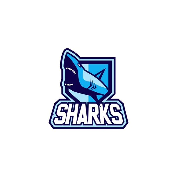 Modelo de logotipo tubarão —  Vetores de Stock