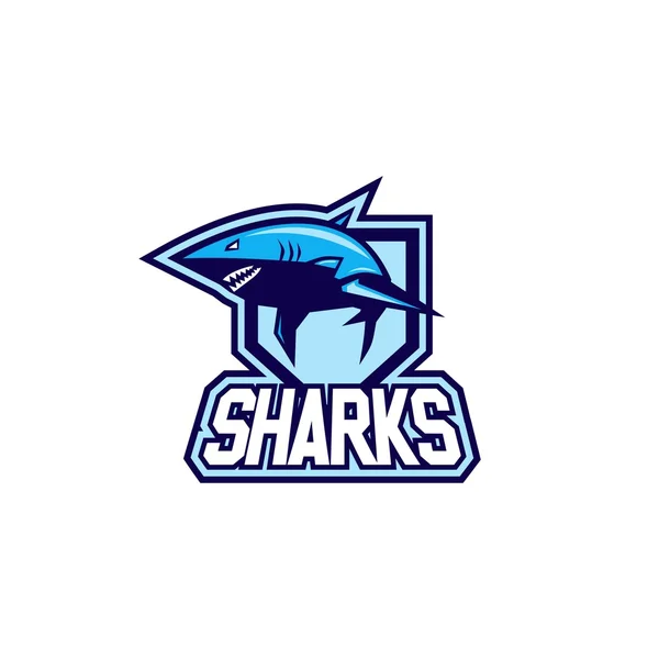 Modelo de logotipo tubarão — Vetor de Stock