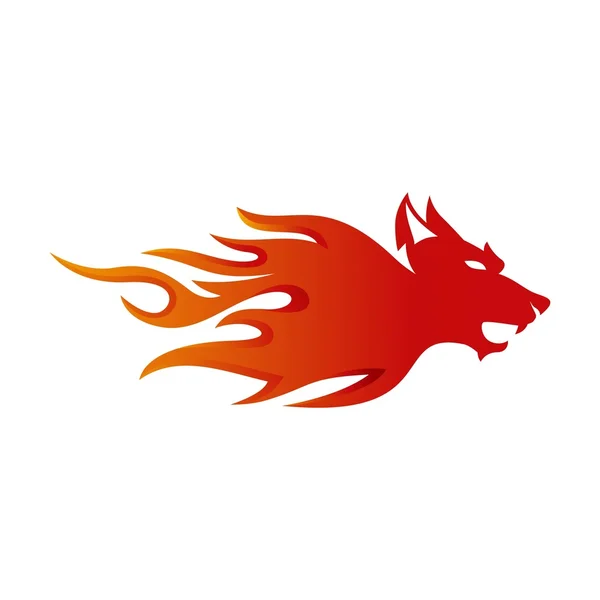 Wolf Logo Template — Stock Vector