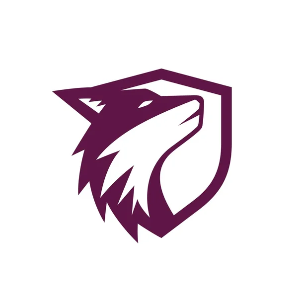 Шаблон логотипа Wolf — стоковый вектор