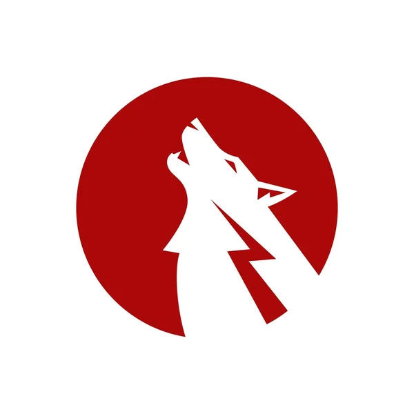 Plantilla Logotipo Wolf — Vector de stock