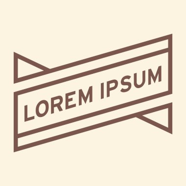 Basit Retro Logo şablonu