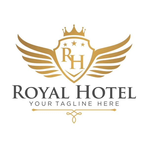 Modèle de logo de l'hôtel — Image vectorielle