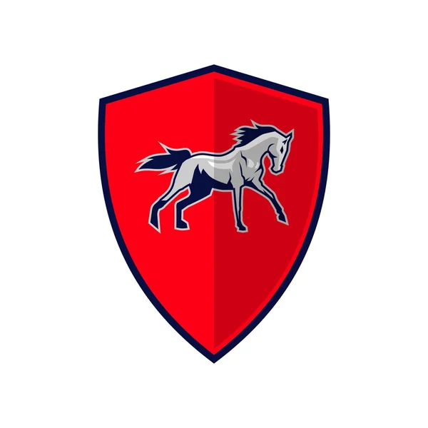 Cavalos logotipo modelo — Vetor de Stock