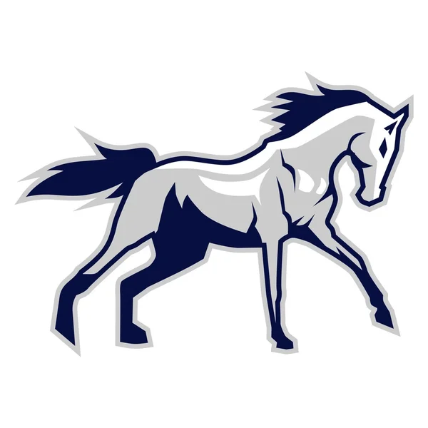 Hästar logotyp mall — Stock vektor