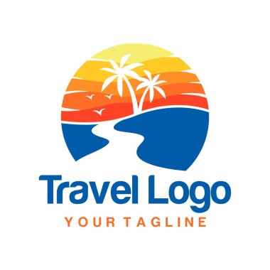Seyahat logo şablonu