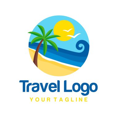 Seyahat logo şablonu